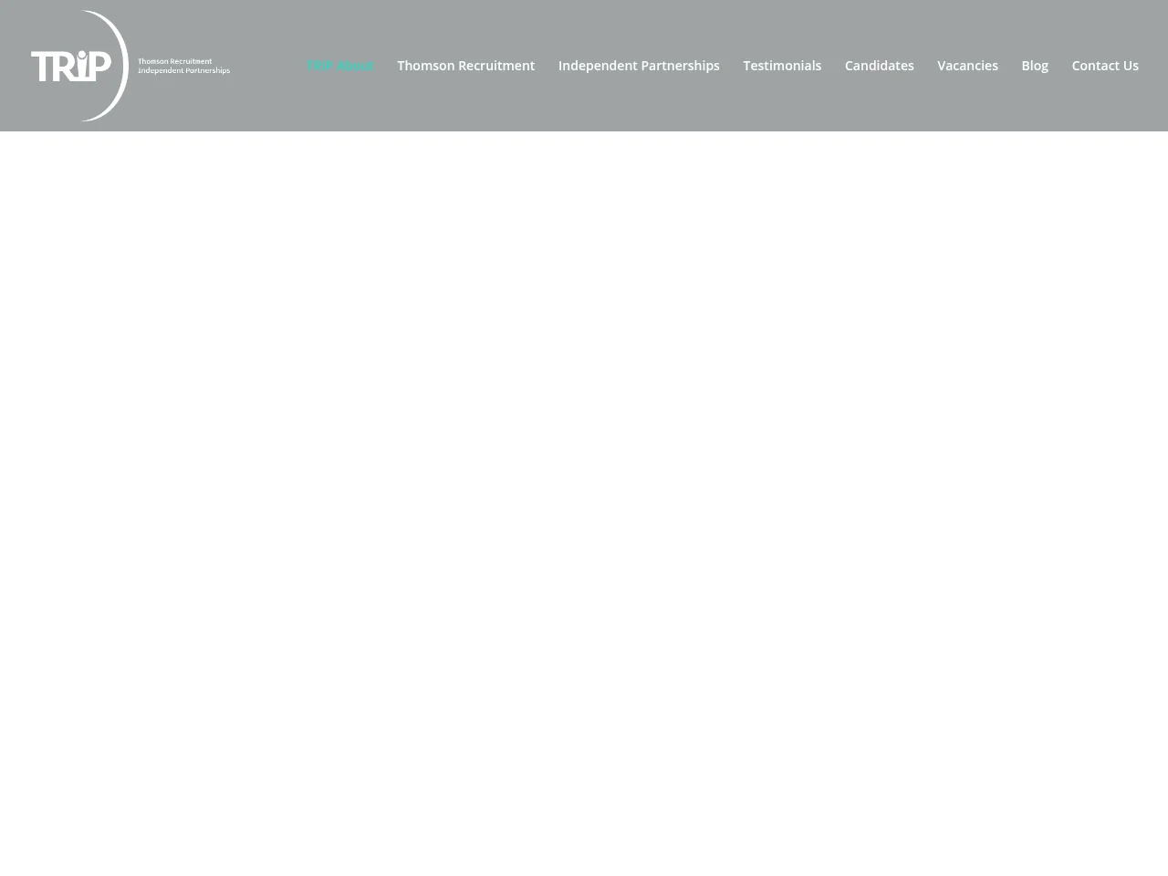 Thomson Recruitment Independent Partnerships (TRIP) Ltd website screenshot