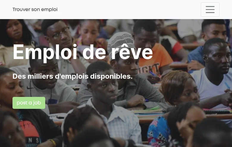 Trouver Son Emploi screenshot Trouver Son Emploi job board platform screenshot showing job search interface