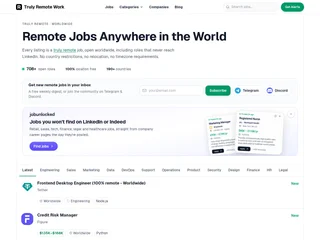 Truly Remote Work platform preview Truly Remote Work platform preview