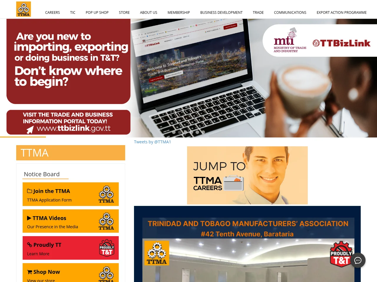 TTMA Careers screenshot TTMA Careers website screenshot