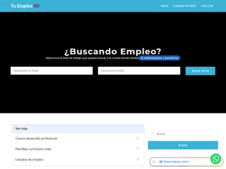 Tu Empleo RD platform preview Tu Empleo RD platform preview