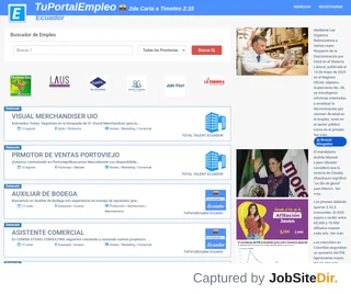 TuPortalEmpleo Ecuador platform preview