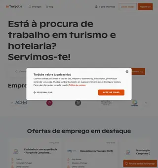 Turijobs platform preview
