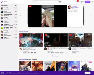 Twitch platform preview