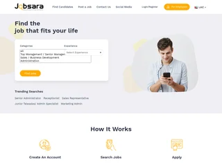 JobSara platform preview JobSara platform preview