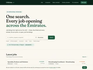 UAEJobs.ae platform preview UAEJobs.ae platform preview