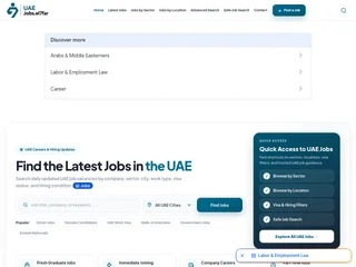 UAE Jobs.el7far screenshot preview