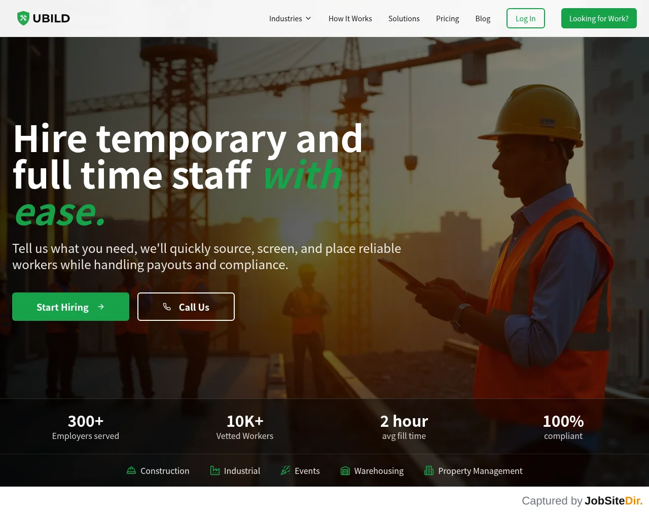 UBILD website screenshot