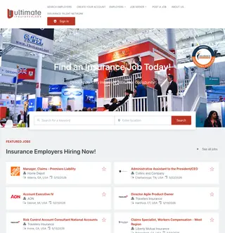 Ultimate Insurance Jobs platform preview