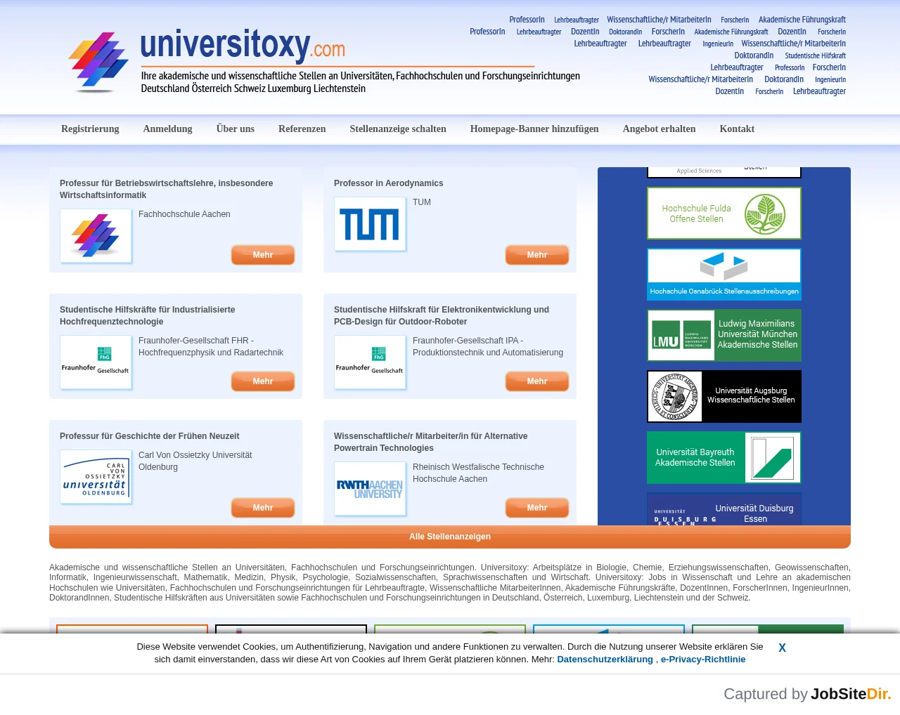 Universitoxy website screenshot