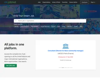 UNjobnet platform preview