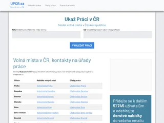 Ukaž práci v ČR platform preview
