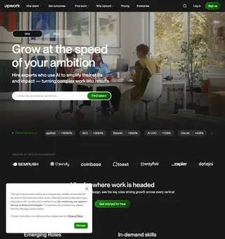 Upwork platform preview