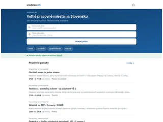 uradprace.sk platform preview