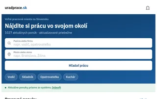 uradprace.sk screenshot preview uradprace.sk screenshot preview