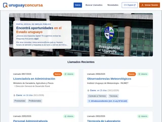 Uruguay Concursa platform preview Uruguay Concursa platform preview