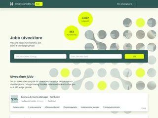 utvecklarjobb.nu screenshot preview utvecklarjobb.nu screenshot preview