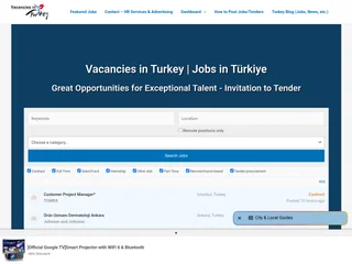 Vacancies in Turkey screenshot preview