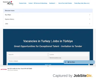 Vacancies in Turkey platform preview Vacancies in Turkey platform preview
