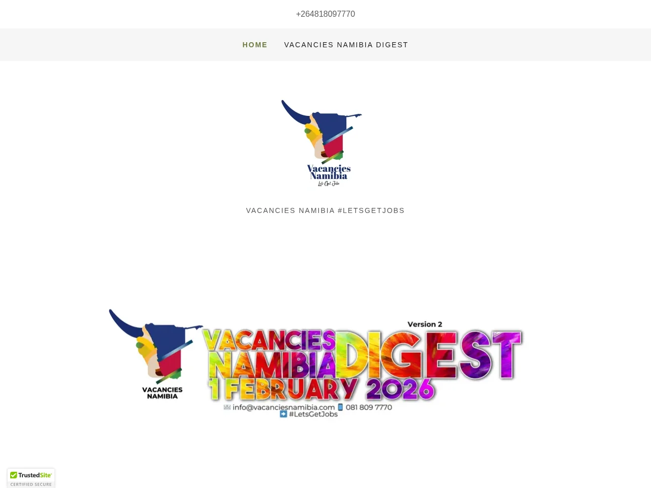 Vacancies Namibia screenshot Vacancies Namibia website screenshot