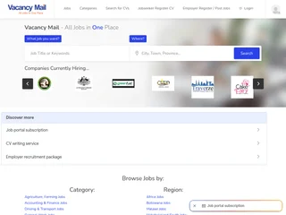 VacancyMail platform preview VacancyMail platform preview