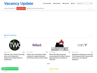 Vacancy Update platform preview Vacancy Update platform preview