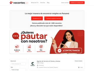 Vacantes507 platform preview