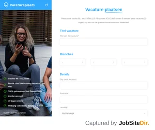 Vacatureplaats platform preview
