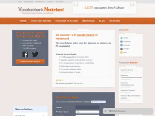 Vacaturebank Nederland platform preview Vacaturebank Nederland platform preview