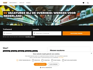 Vacatures Overheid Online.nl screenshot preview
