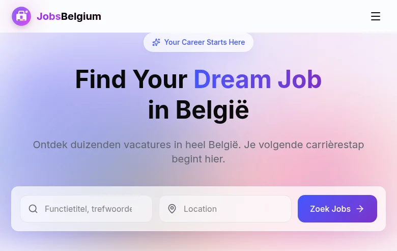 Vacatures Vlaanderen screenshot Vacatures Vlaanderen job board platform screenshot showing job search interface
