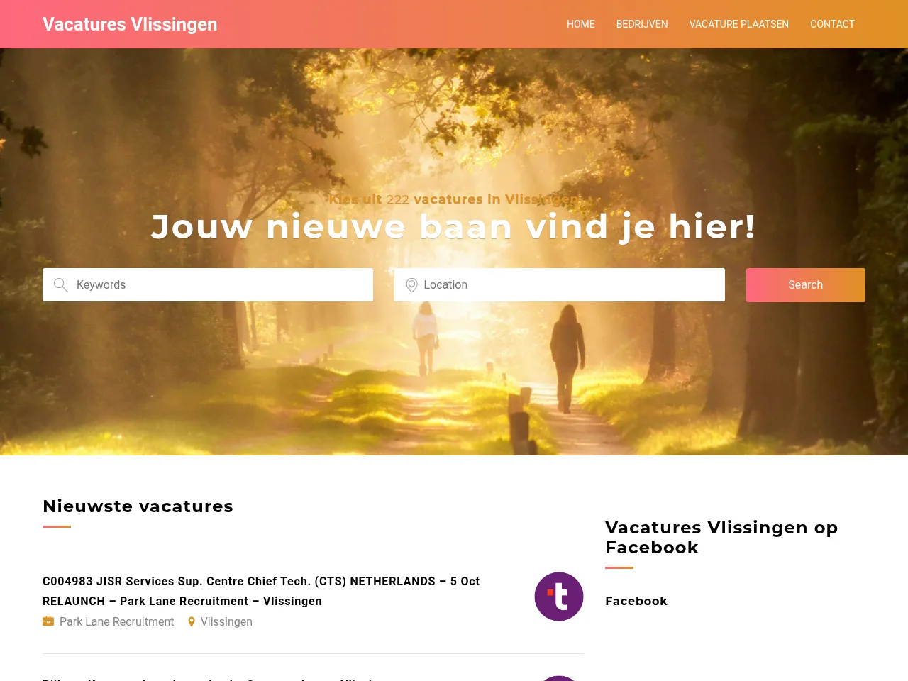 Vacatures Vlissingen screenshot Vacatures Vlissingen job board platform screenshot showing job search interface