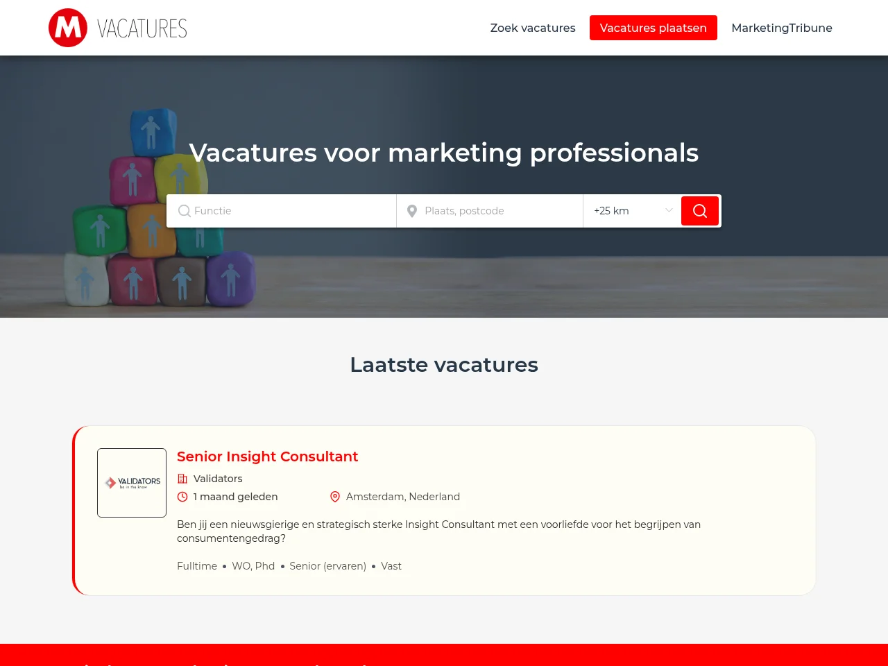 MarketingTribune screenshot MarketingTribune job board platform screenshot showing job search interface