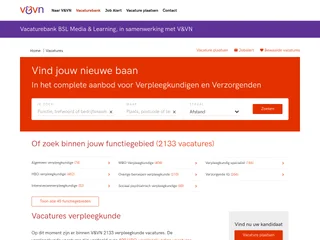 V&VN Vacatures platform preview V&VN Vacatures platform preview