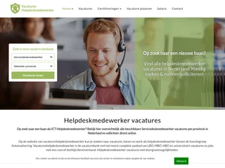 Vacatures Helpdeskmedewerker screenshot preview