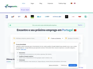 Vagacerta.pt screenshot preview Vagacerta.pt screenshot preview
