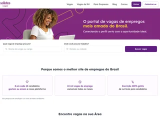 Sólides Vagas platform preview Sólides Vagas platform preview