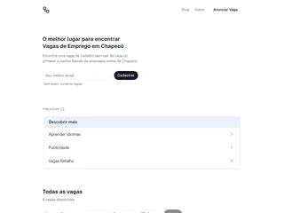 Vagas Chapecó platform preview Vagas Chapecó platform preview