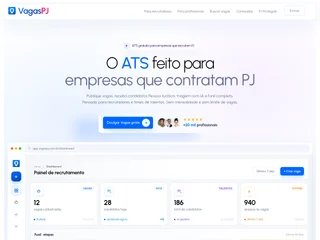 Vagas PJ platform preview