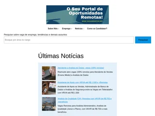 Vagas Remotas platform preview Vagas Remotas platform preview