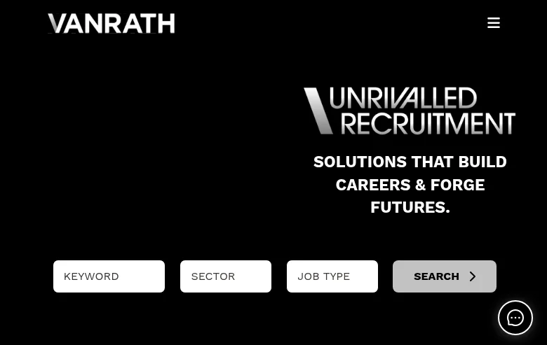 VANRATH screenshot VANRATH job board platform screenshot showing job search interface