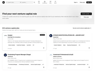 Venture Capital Careers screenshot preview