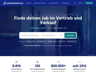 Verkaufstalent.eu platform preview Verkaufstalent.eu platform preview