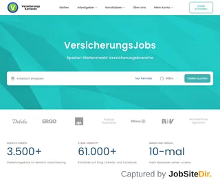 VersicherungsKarrieren platform preview VersicherungsKarrieren platform preview