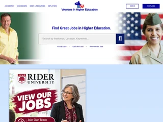 Veterans In Higher Education platform preview