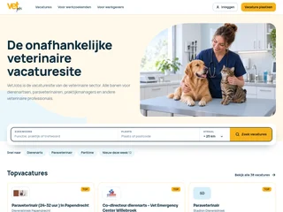 VetJobs platform preview VetJobs platform preview