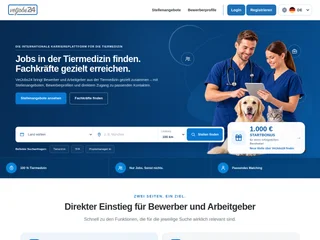 VetJobs24 platform preview VetJobs24 platform preview