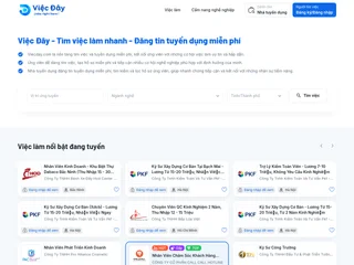 Việc Đây platform preview Việc Đây platform preview