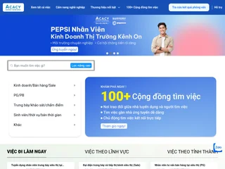 Vieclam.acacy.com.vn screenshot preview