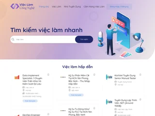 Vieclamcongnghe.com platform preview